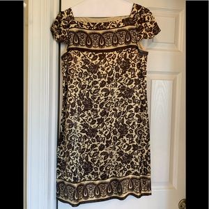 Gold and brown dress